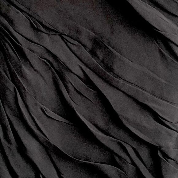 DIANE von FURSTENBERG silk erosa ruched short sleeve mini dress black 4 - Picture 4 of 8